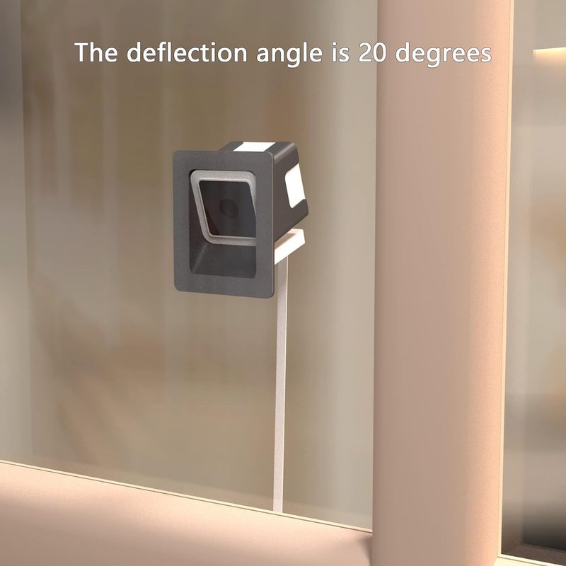 Teccle Angled Window Mount Accessories for Wyze Cam V4, Through Window Use for Cam v4 (Up/Down/Left/Right), Watch Front Yard and Driveway - Image 4